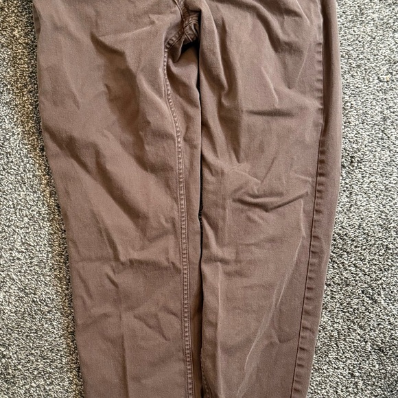 H&M Brown Chinos with Tapered Legs and Zipper Fly - Picture 2 of 5